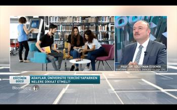 Rektörümüz Bloomberg HT Kanalında “Eğitimin Gücü” Programına Konuk Oldu